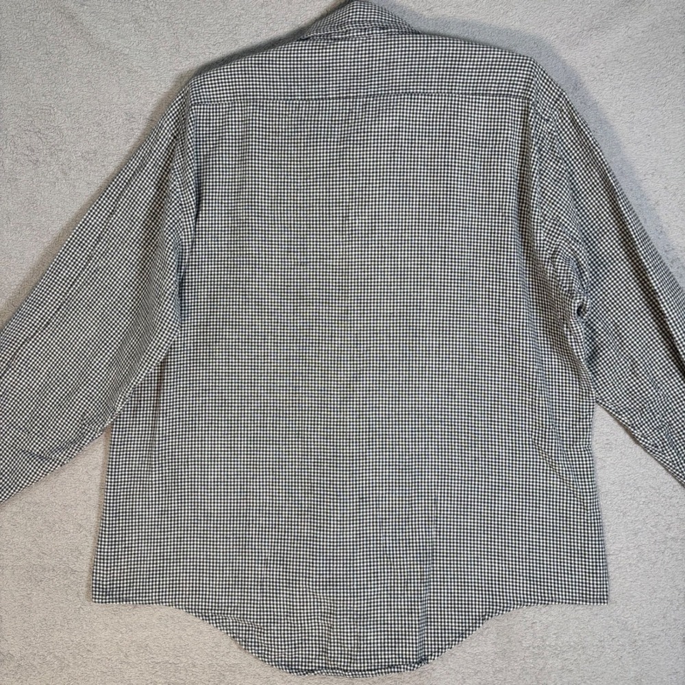 Lord and Taylor Flannel Shirt Mens XL Gingham Check‎ Button Down 100% Cotton - Picture 7 of 10